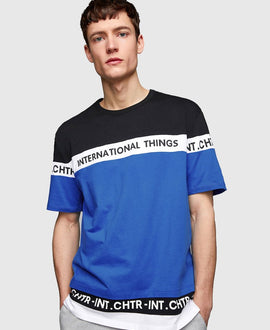 Color Block Print T-Shirt