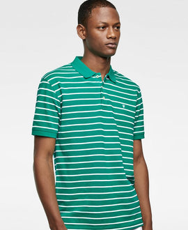 Basic Striped Polo Shirt