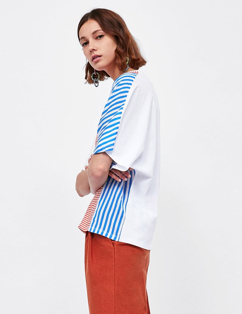 Contrasting Stripes Top