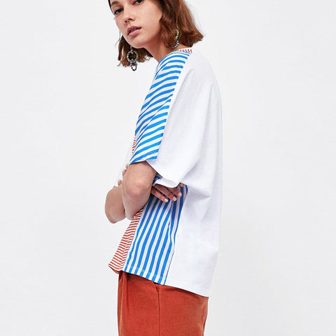 Contrasting Stripes Top