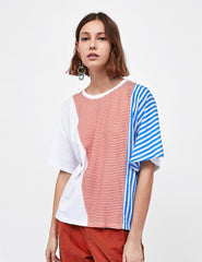 Contrasting Stripes Top