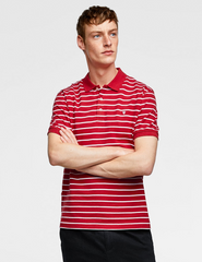 Basic Striped Polo Shirt